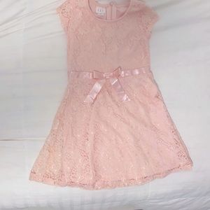 CRB girl size 8 pink lace dress